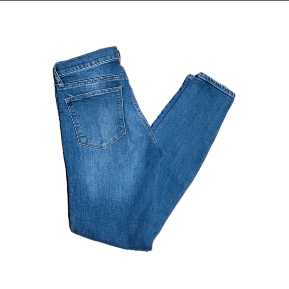 Gap 1969 Denim - Gap 1969  True Skynny Distressed Blue Jeans Size 27